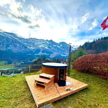 Шале Cosy 87 In With Spectacular Mountain And Views Енгельберг